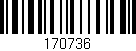 Código de barras (EAN, GTIN, SKU, ISBN): '170736'