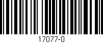 Código de barras (EAN, GTIN, SKU, ISBN): '17077-0'
