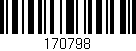 Código de barras (EAN, GTIN, SKU, ISBN): '170798'