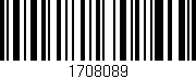 Código de barras (EAN, GTIN, SKU, ISBN): '1708089'
