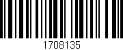 Código de barras (EAN, GTIN, SKU, ISBN): '1708135'