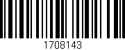 Código de barras (EAN, GTIN, SKU, ISBN): '1708143'