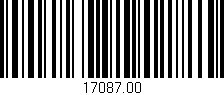 Código de barras (EAN, GTIN, SKU, ISBN): '17087.00'
