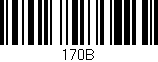 Código de barras (EAN, GTIN, SKU, ISBN): '170B'