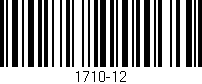 Código de barras (EAN, GTIN, SKU, ISBN): '1710-12'