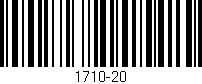 Código de barras (EAN, GTIN, SKU, ISBN): '1710-20'