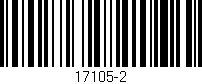 Código de barras (EAN, GTIN, SKU, ISBN): '17105-2'