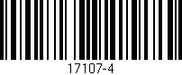 Código de barras (EAN, GTIN, SKU, ISBN): '17107-4'