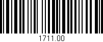 Código de barras (EAN, GTIN, SKU, ISBN): '1711.00'