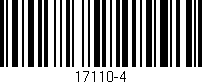 Código de barras (EAN, GTIN, SKU, ISBN): '17110-4'