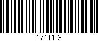 Código de barras (EAN, GTIN, SKU, ISBN): '17111-3'