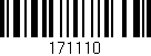 Código de barras (EAN, GTIN, SKU, ISBN): '171110'