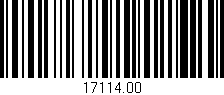 Código de barras (EAN, GTIN, SKU, ISBN): '17114.00'