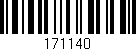 Código de barras (EAN, GTIN, SKU, ISBN): '171140'