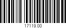 Código de barras (EAN, GTIN, SKU, ISBN): '17119.00'
