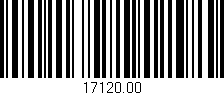 Código de barras (EAN, GTIN, SKU, ISBN): '17120.00'