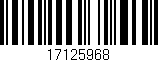 Código de barras (EAN, GTIN, SKU, ISBN): '17125968'
