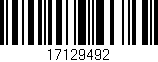 Código de barras (EAN, GTIN, SKU, ISBN): '17129492'
