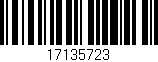 Código de barras (EAN, GTIN, SKU, ISBN): '17135723'