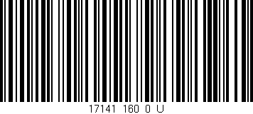 Código de barras (EAN, GTIN, SKU, ISBN): '17141_160_0_U'