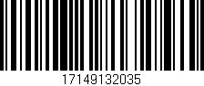 Código de barras (EAN, GTIN, SKU, ISBN): '17149132035'