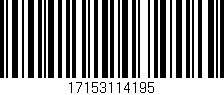 Código de barras (EAN, GTIN, SKU, ISBN): '17153114195'