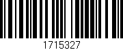 Código de barras (EAN, GTIN, SKU, ISBN): '1715327'