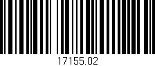Código de barras (EAN, GTIN, SKU, ISBN): '17155.02'