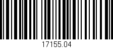 Código de barras (EAN, GTIN, SKU, ISBN): '17155.04'