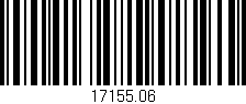 Código de barras (EAN, GTIN, SKU, ISBN): '17155.06'