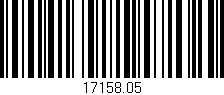 Código de barras (EAN, GTIN, SKU, ISBN): '17158.05'