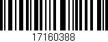 Código de barras (EAN, GTIN, SKU, ISBN): '17160388'