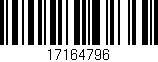Código de barras (EAN, GTIN, SKU, ISBN): '17164796'