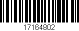 Código de barras (EAN, GTIN, SKU, ISBN): '17164802'