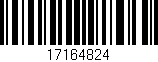 Código de barras (EAN, GTIN, SKU, ISBN): '17164824'