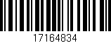Código de barras (EAN, GTIN, SKU, ISBN): '17164834'