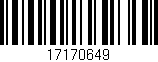 Código de barras (EAN, GTIN, SKU, ISBN): '17170649'