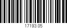 Código de barras (EAN, GTIN, SKU, ISBN): '17193.05'