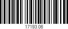 Código de barras (EAN, GTIN, SKU, ISBN): '17193.06'