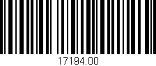 Código de barras (EAN, GTIN, SKU, ISBN): '17194.00'