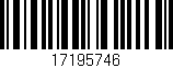 Código de barras (EAN, GTIN, SKU, ISBN): '17195746'