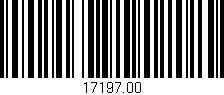 Código de barras (EAN, GTIN, SKU, ISBN): '17197.00'