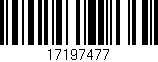 Código de barras (EAN, GTIN, SKU, ISBN): '17197477'