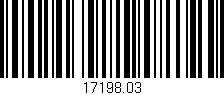 Código de barras (EAN, GTIN, SKU, ISBN): '17198.03'