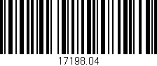 Código de barras (EAN, GTIN, SKU, ISBN): '17198.04'