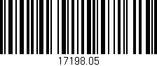 Código de barras (EAN, GTIN, SKU, ISBN): '17198.05'