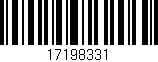 Código de barras (EAN, GTIN, SKU, ISBN): '17198331'