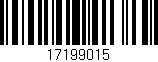 Código de barras (EAN, GTIN, SKU, ISBN): '17199015'