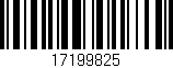 Código de barras (EAN, GTIN, SKU, ISBN): '17199825'