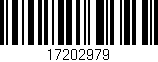 Código de barras (EAN, GTIN, SKU, ISBN): '17202979'